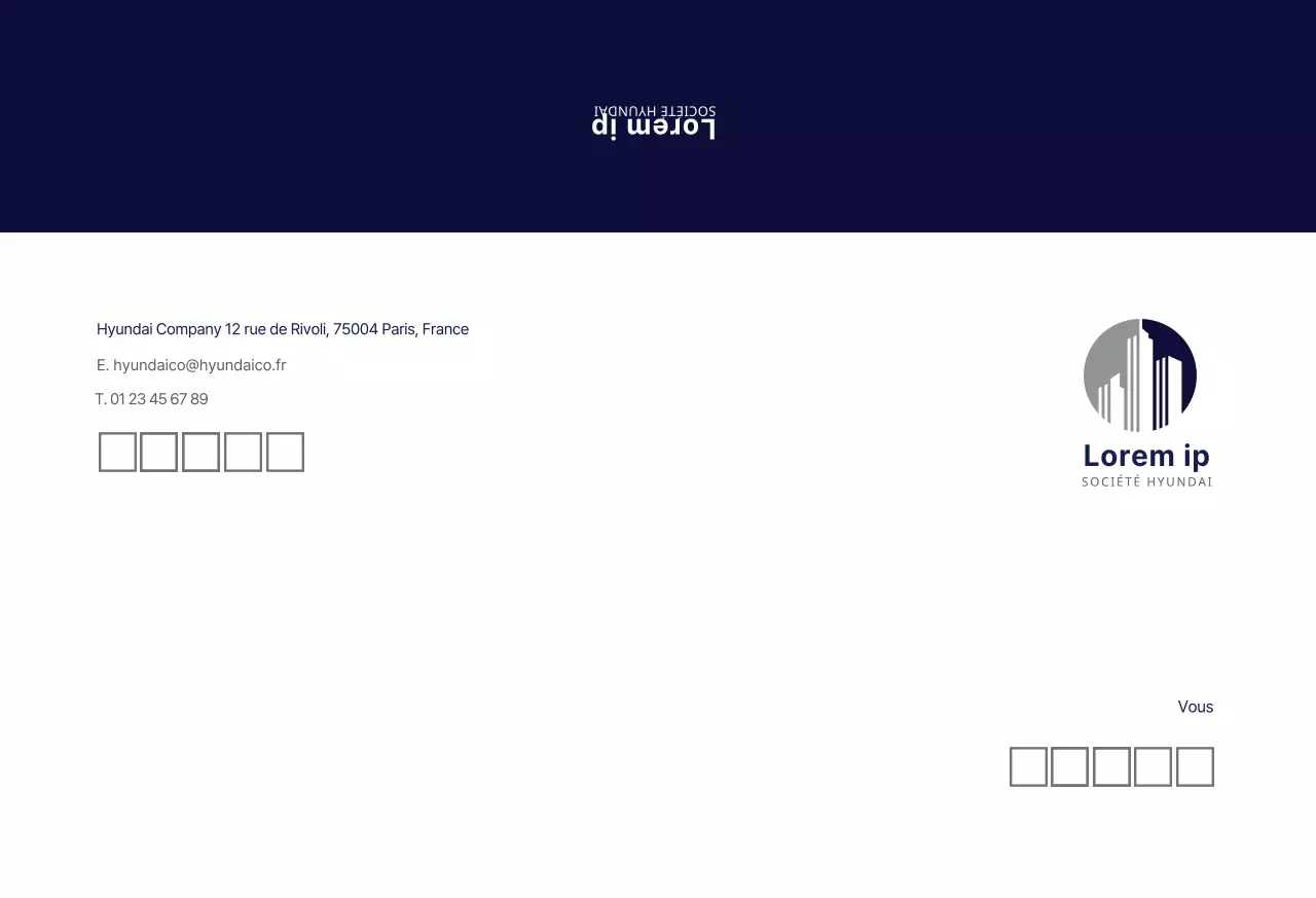 Bleu marine moderne pour les entreprises