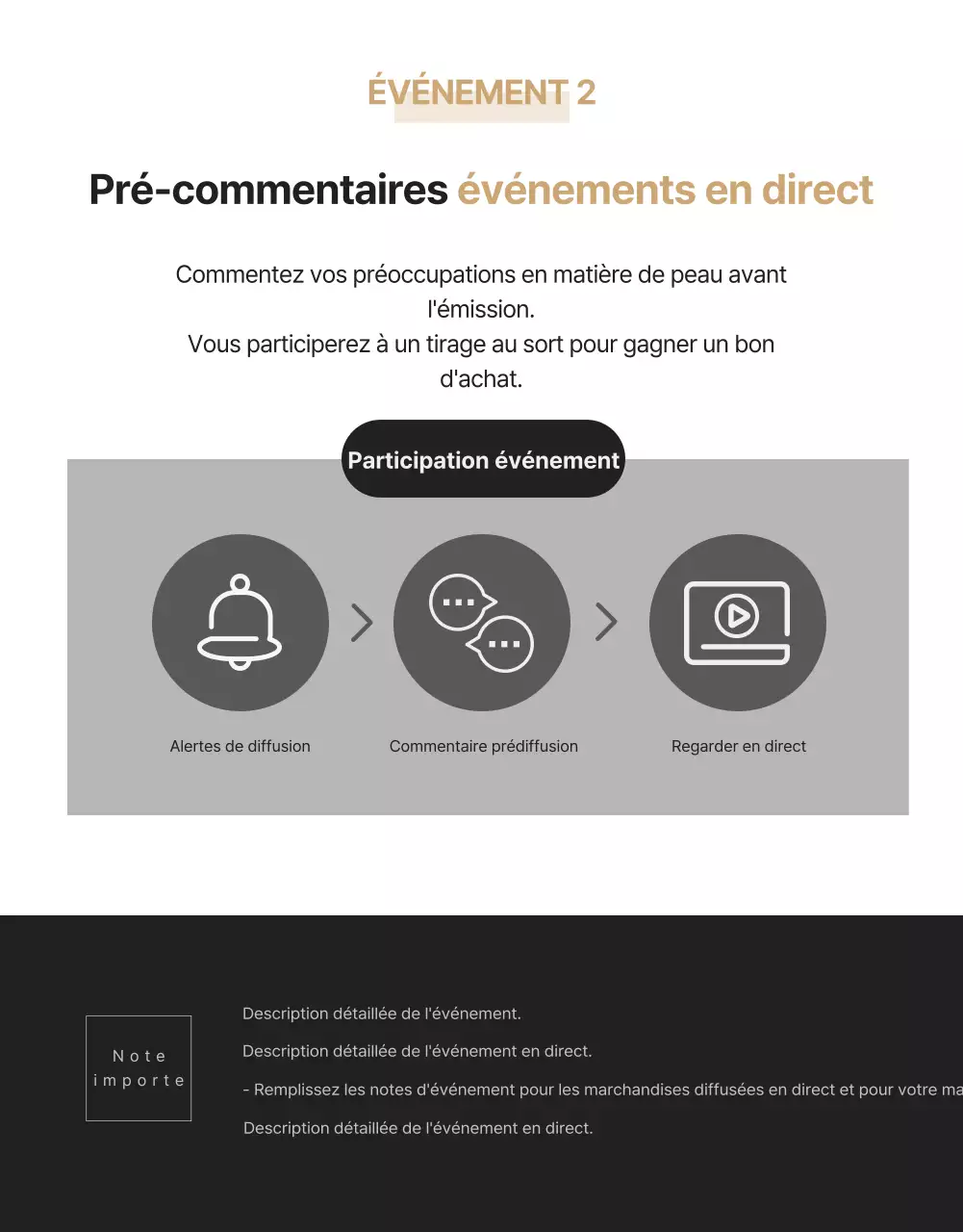 Sleek black men's cosmetics shopping live detail page