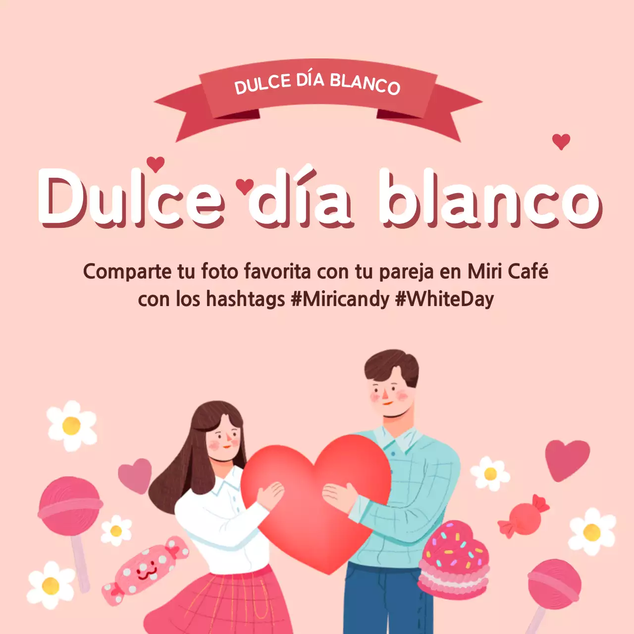 Actos en las redes sociales del Pink Sweet White Day