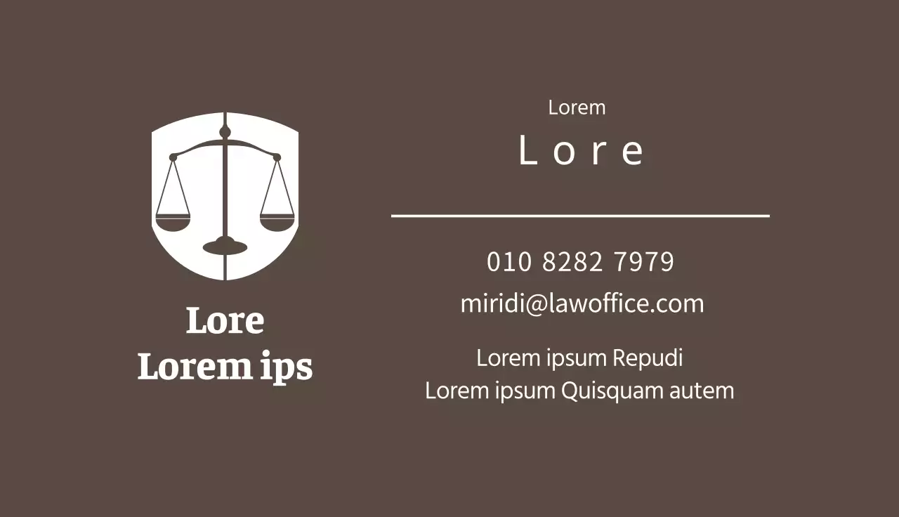 Bruin logo schoon advocatenkantoor