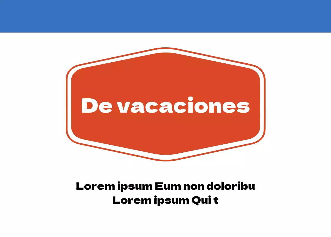 Calendario nostálgico de concepto retro en rojo y azul