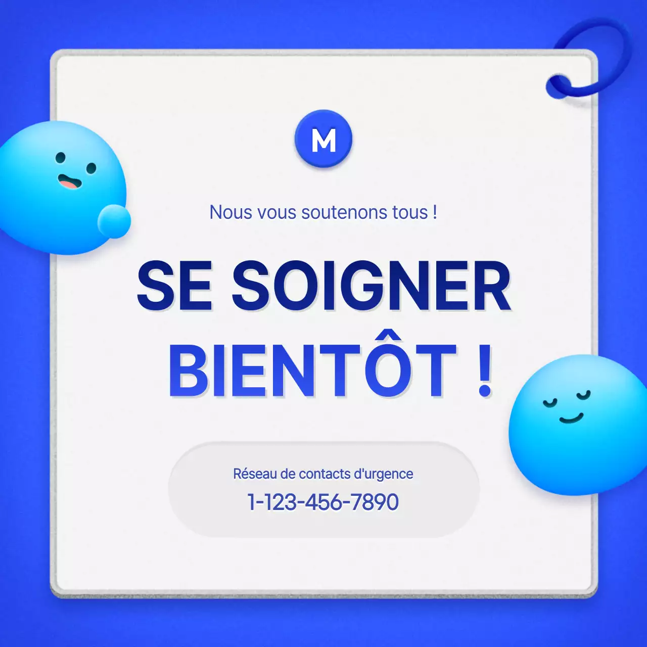 Un guide soigné des soins à domicile avec un concept de carte bleue