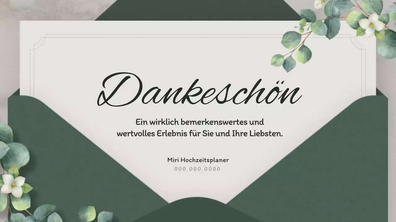 Hochzeitsplanung mit einem grünen Einladungskonzept