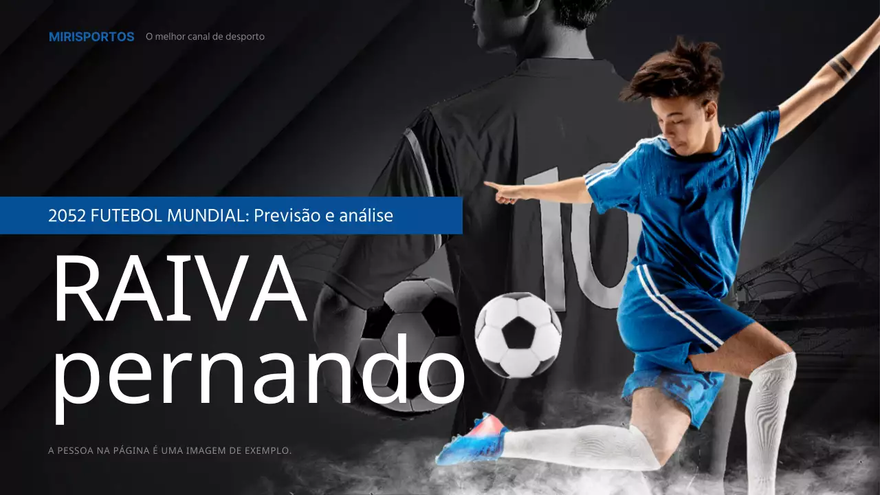 Analisar os jogadores de futebol de preto e azul