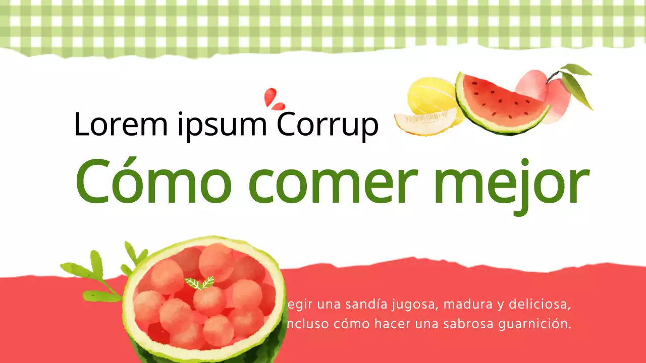 Verde lima multicolor bonita ilustración verano fruta de temporada Cómo comer mejor YouTube thumbnail