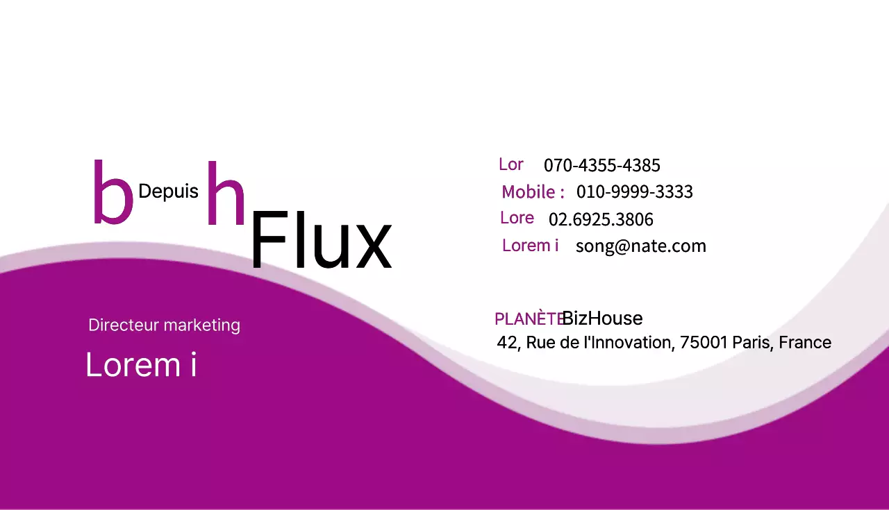 Purple Simple Business