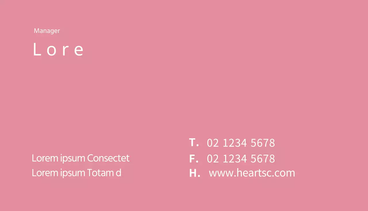 Clean kraamkliniek visitekaartje met roze illustratie