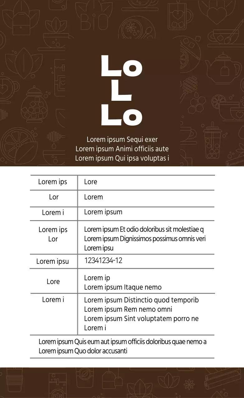 Letra marrónTé líquido limpio Té negro