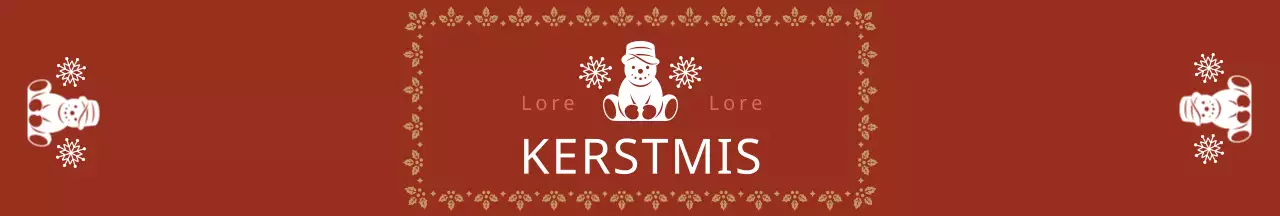 Rood Logo Schattig Kerst Wintercadeau