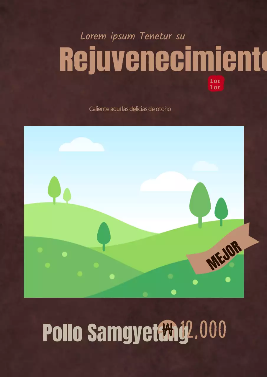 Anuncio de menú de un restaurante de estofado de ternera wagyu negra