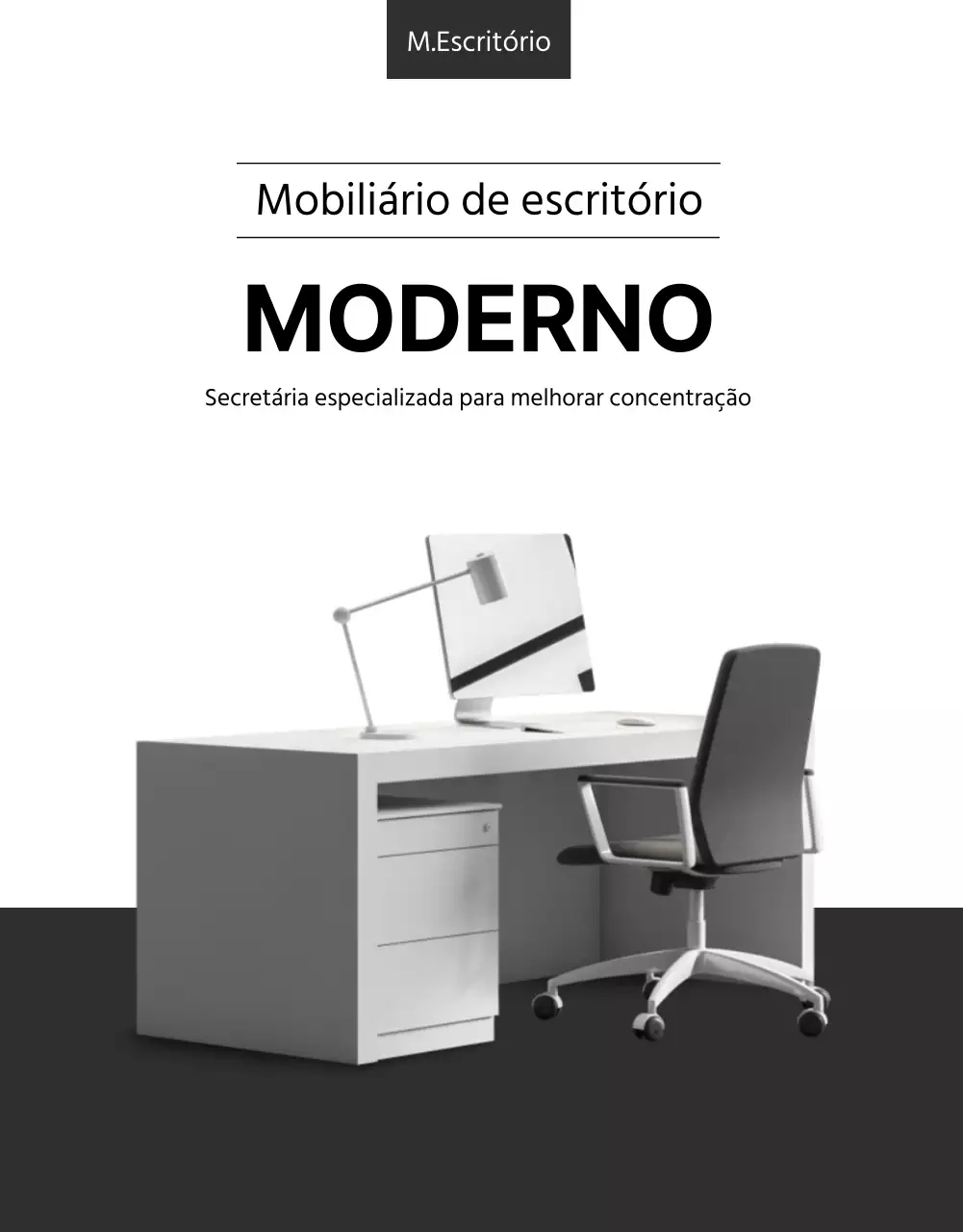 Detalhes de mobiliário de escritório de estilo moderno