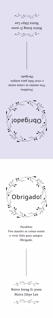 Lembranças de casamento ilustradas em lavanda