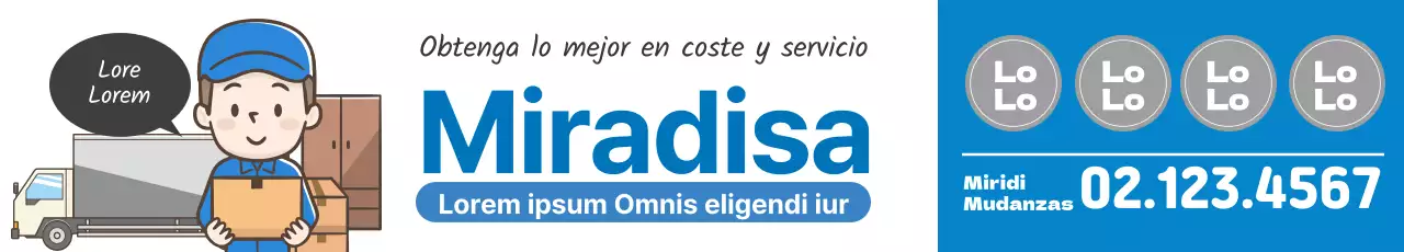 Blue Illustration promueve los servicios de mudanzas limpias