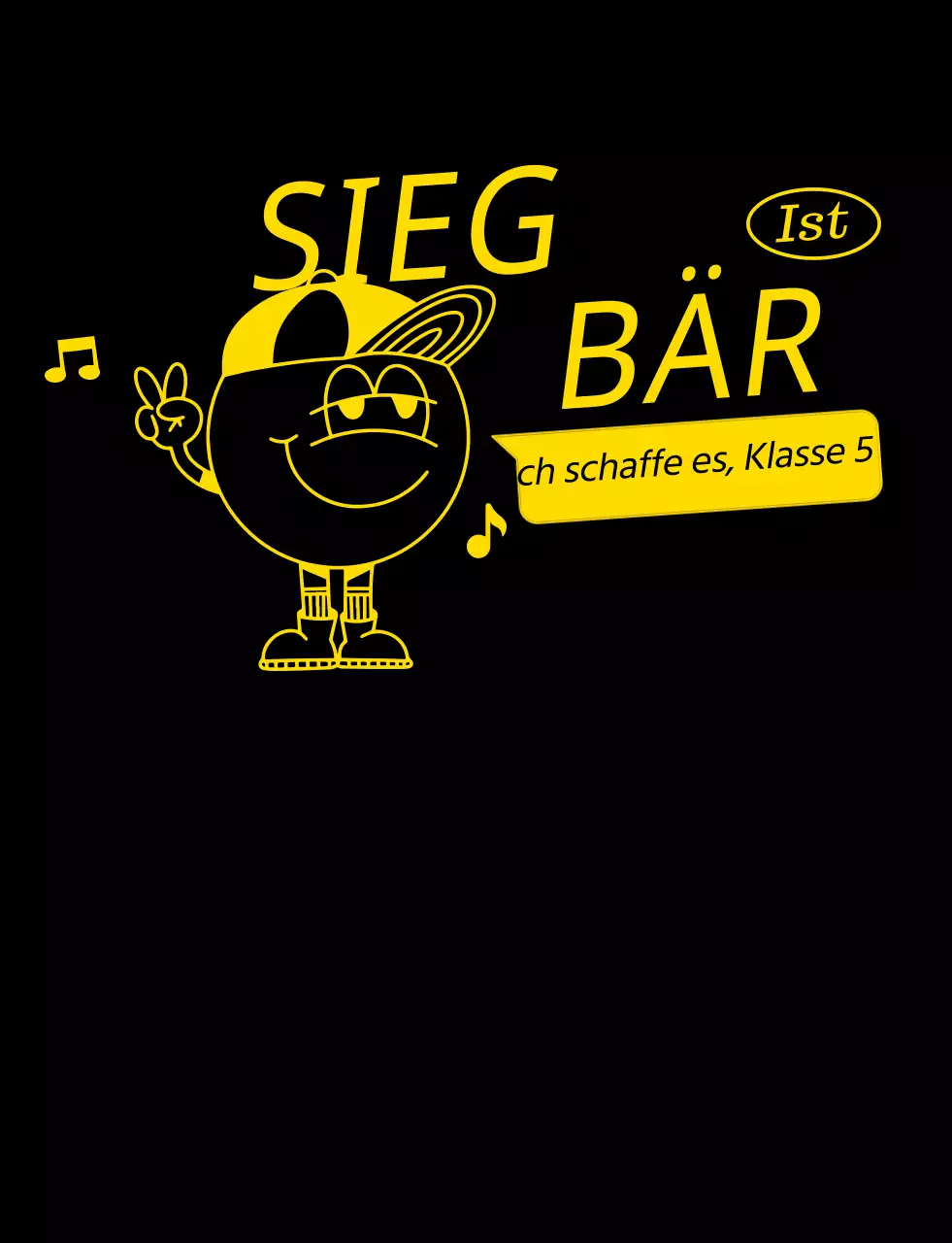 Hip Linie Illustration zurück Nummer Konzept Schule Gruppe T-Shirt in gelb