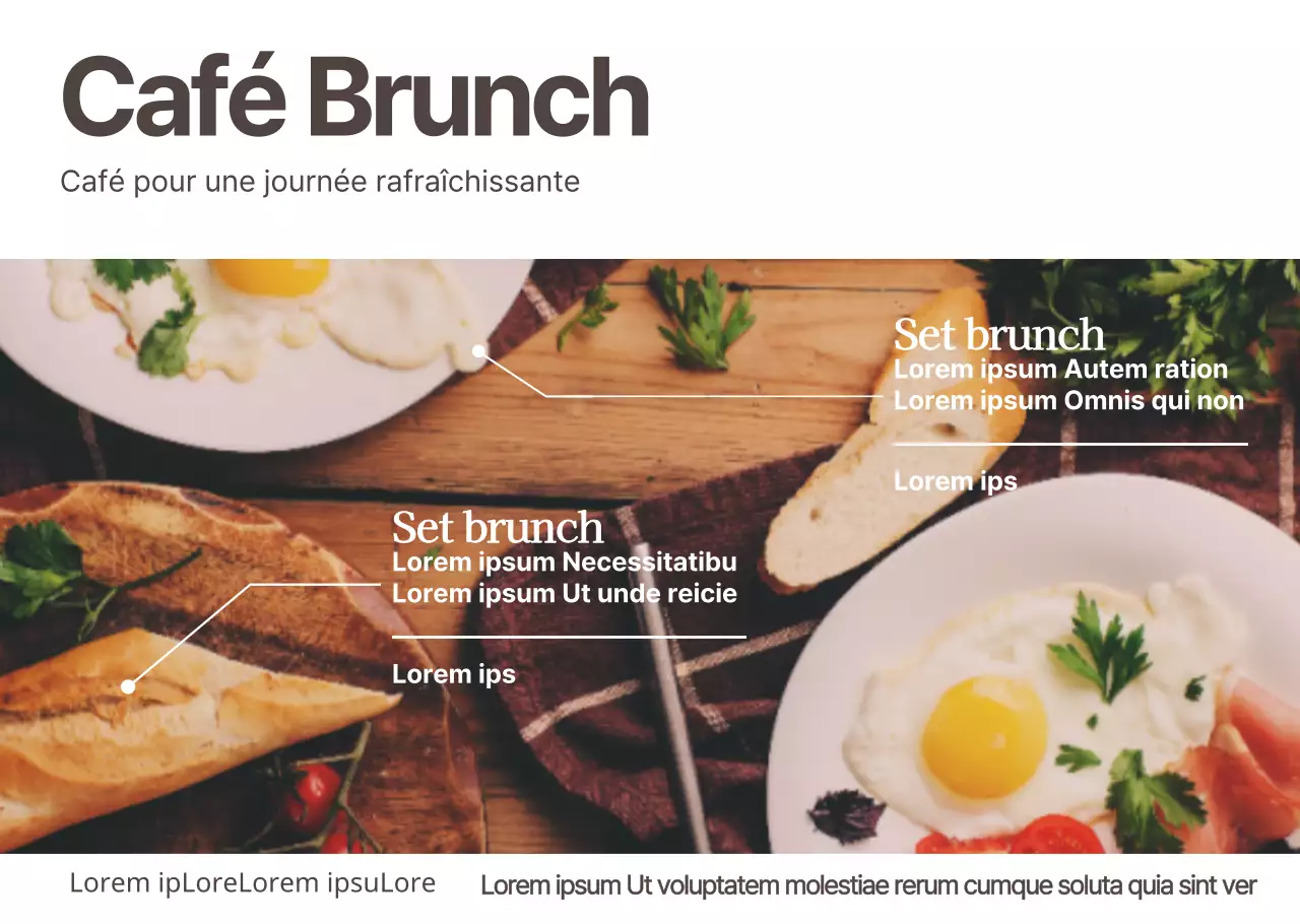 Transparents photographiques simples pour les restaurants