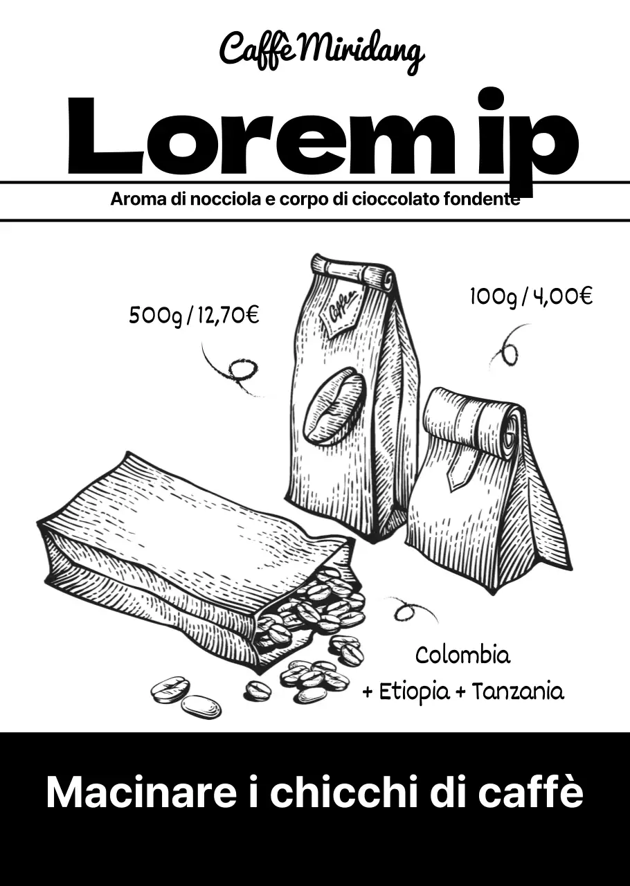 Chicchi di caffè neri, stile neutro