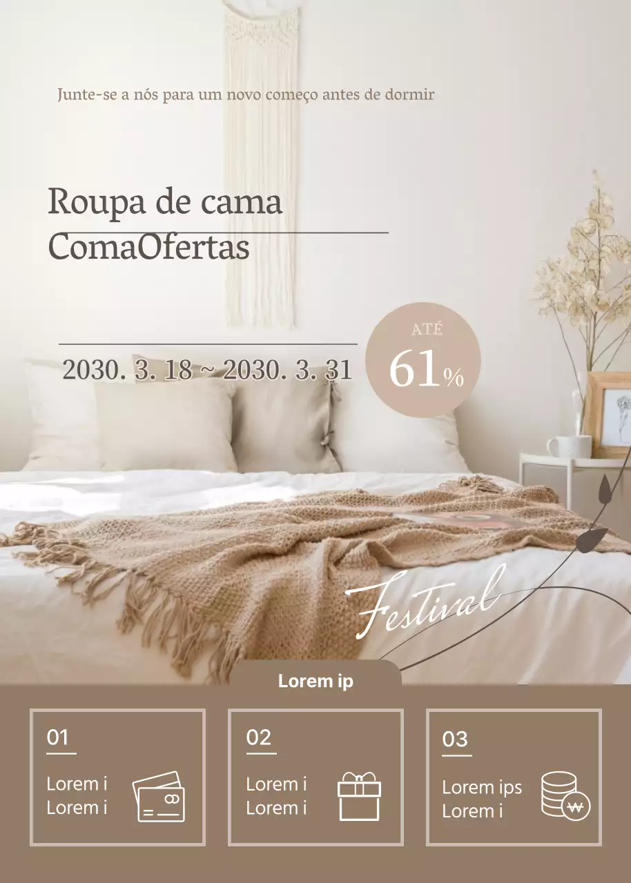 Promoção de roupa de cama de Hibernação da BrauntonEvento Pop Up