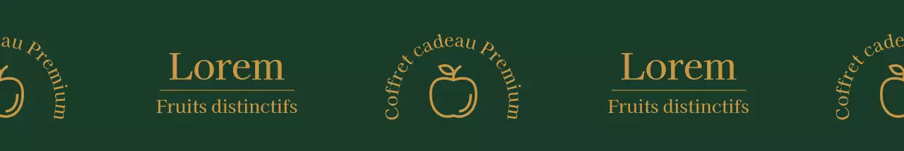 Logo de ferme de style simple en vert foncé et ocre