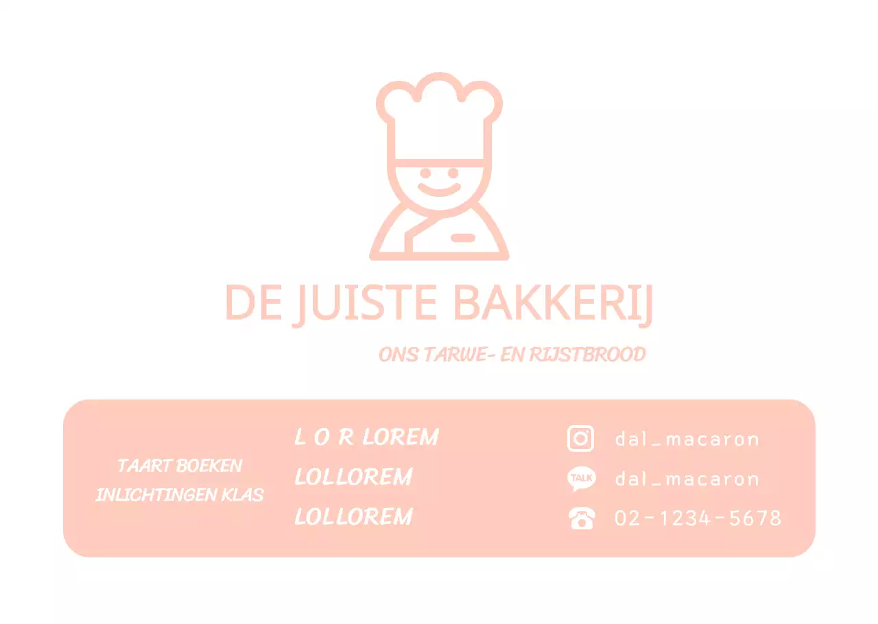 Roze kok icoon Transparante poster voor bakkerij met openingstijden
