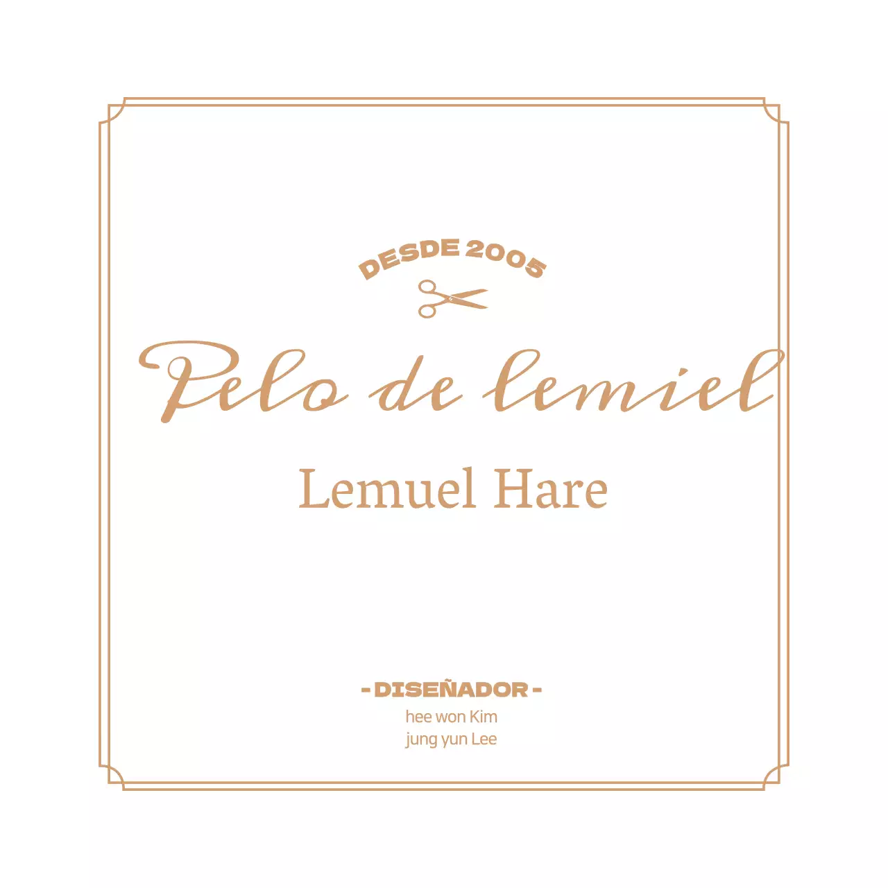 Letrero blanco de peluquería de lujo