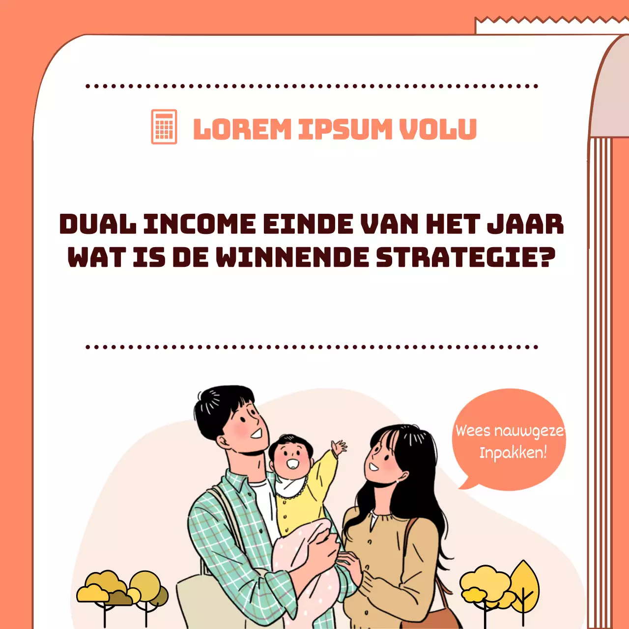 Een geïllustreerde gids met belastingstrategieën aan het einde van het jaar voor koppels met twee inkomens