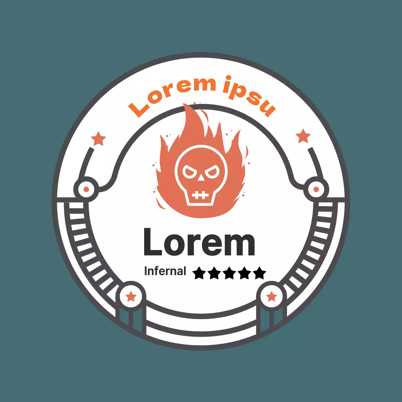 Autocollant de sauce piquante d'inspiration vintage