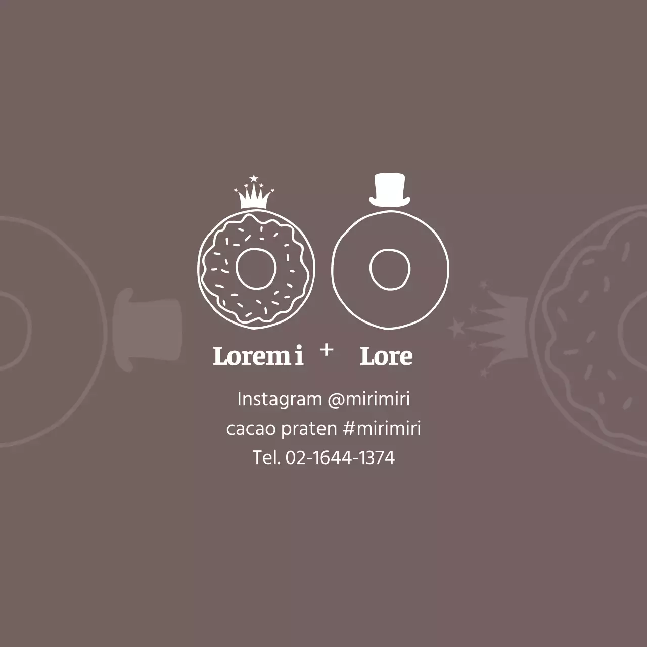 Promoot Bruin Geïllustreerd Café Bakkerij