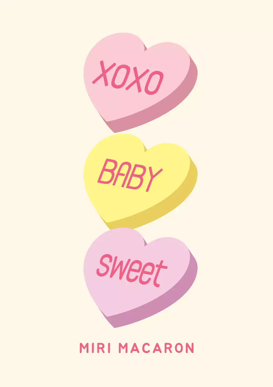 カラフル キュート メッセージ ポスター