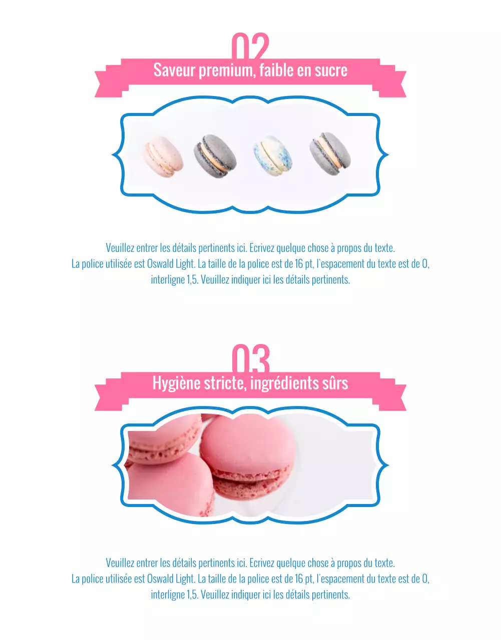 Vendre des macarons avec des décorations roses et vintage