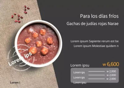 Evento abierto a las gachas de judías rojas de invierno