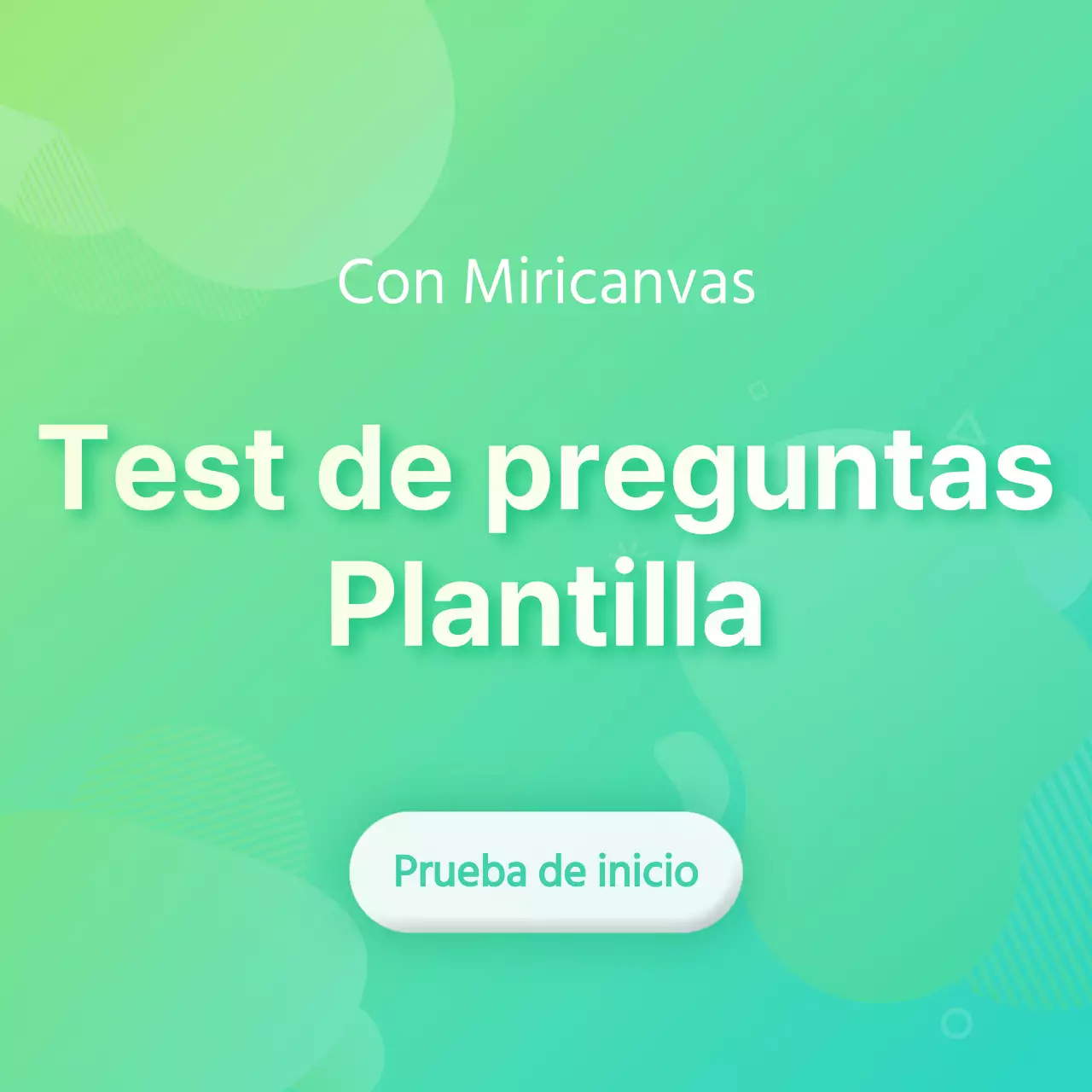 Concepto simple de test psicológico con gradientes