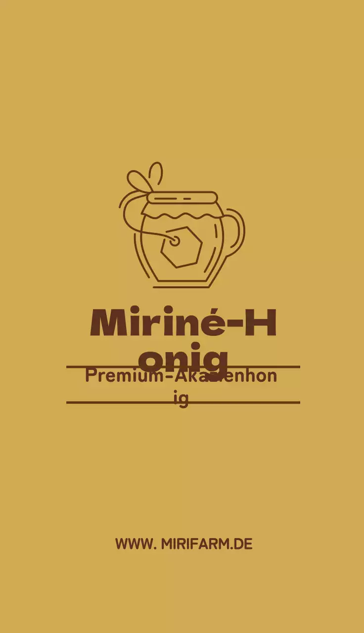 Braun Gelb Illustration Saubere Imkerei Honig