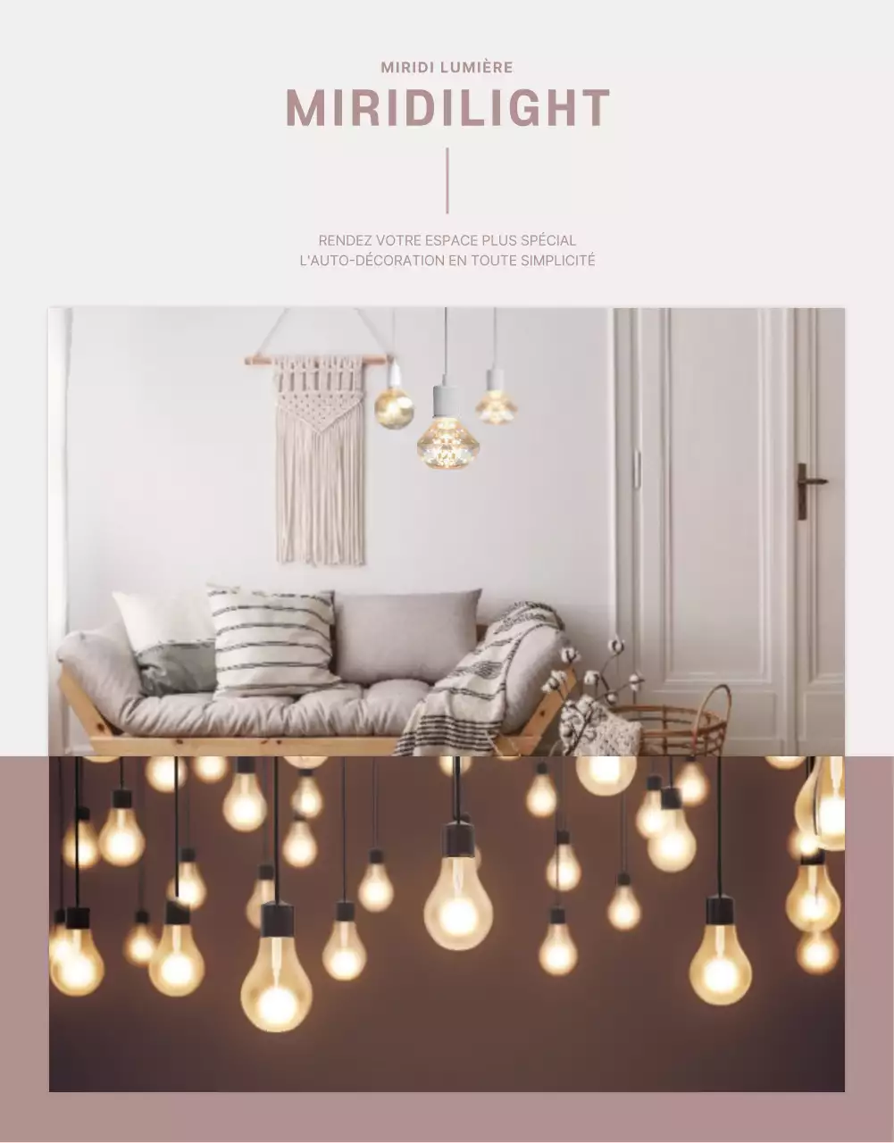 Mauve Simple Light page de détail