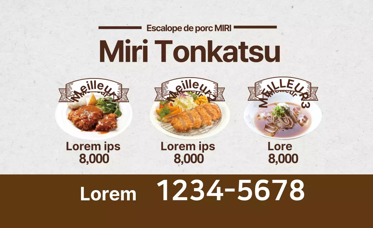 La photographie brune met en valeur le restaurant vintage tonkatsu