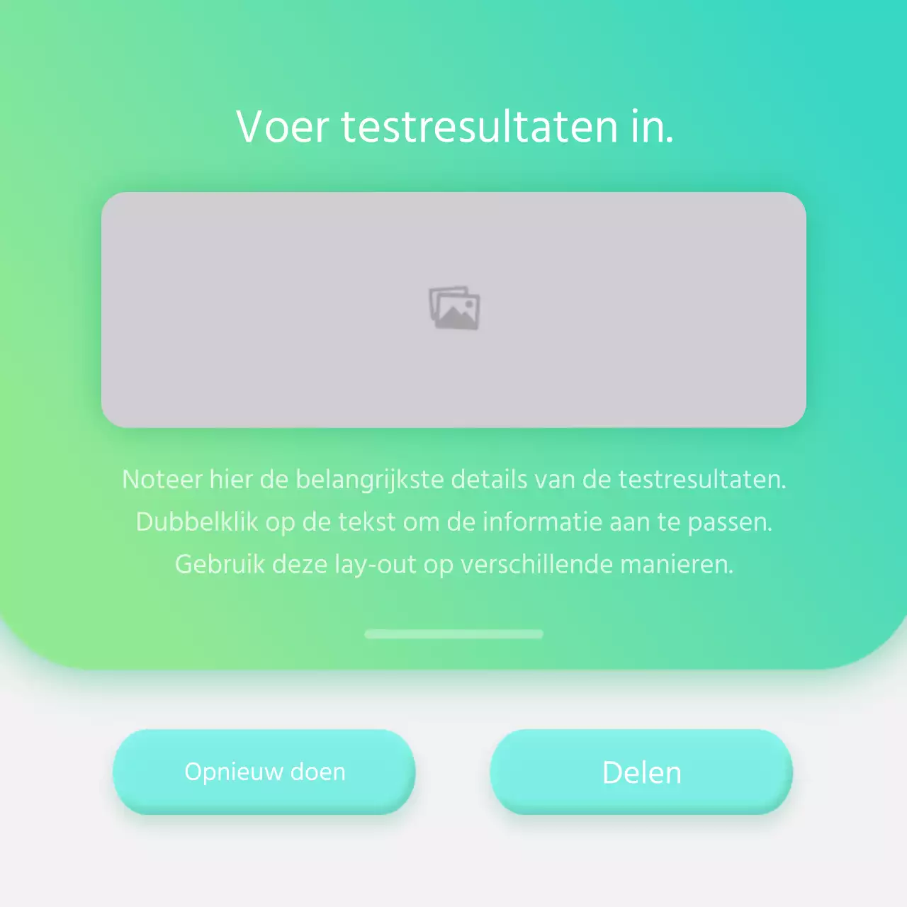 Eenvoudige eenvoudige psychologische test met gradiënten