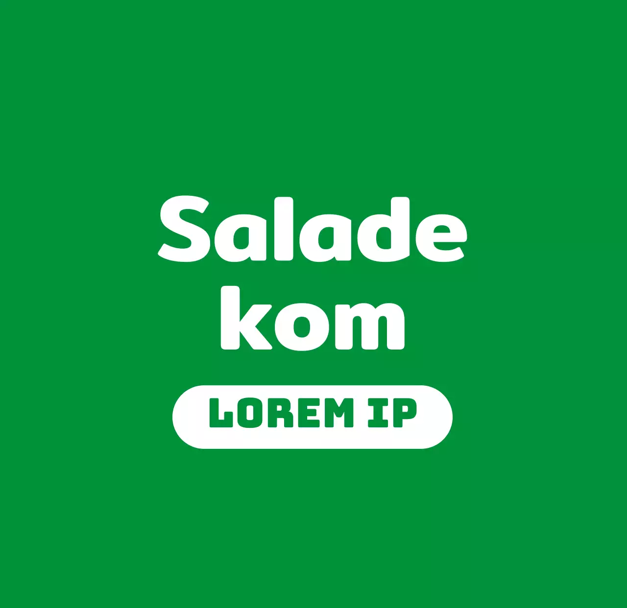 Groene eenvoudige saladewinkel