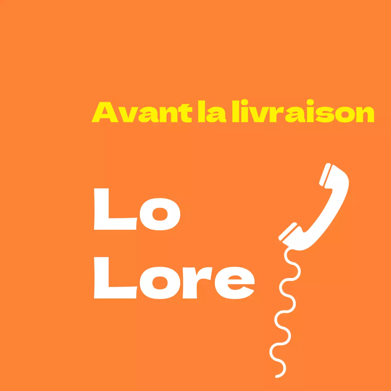 Contact avant livraison
