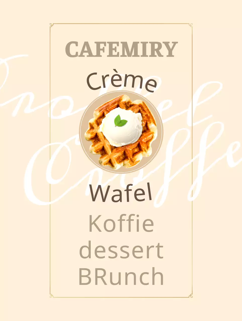 Heldere cafés in wit en beige