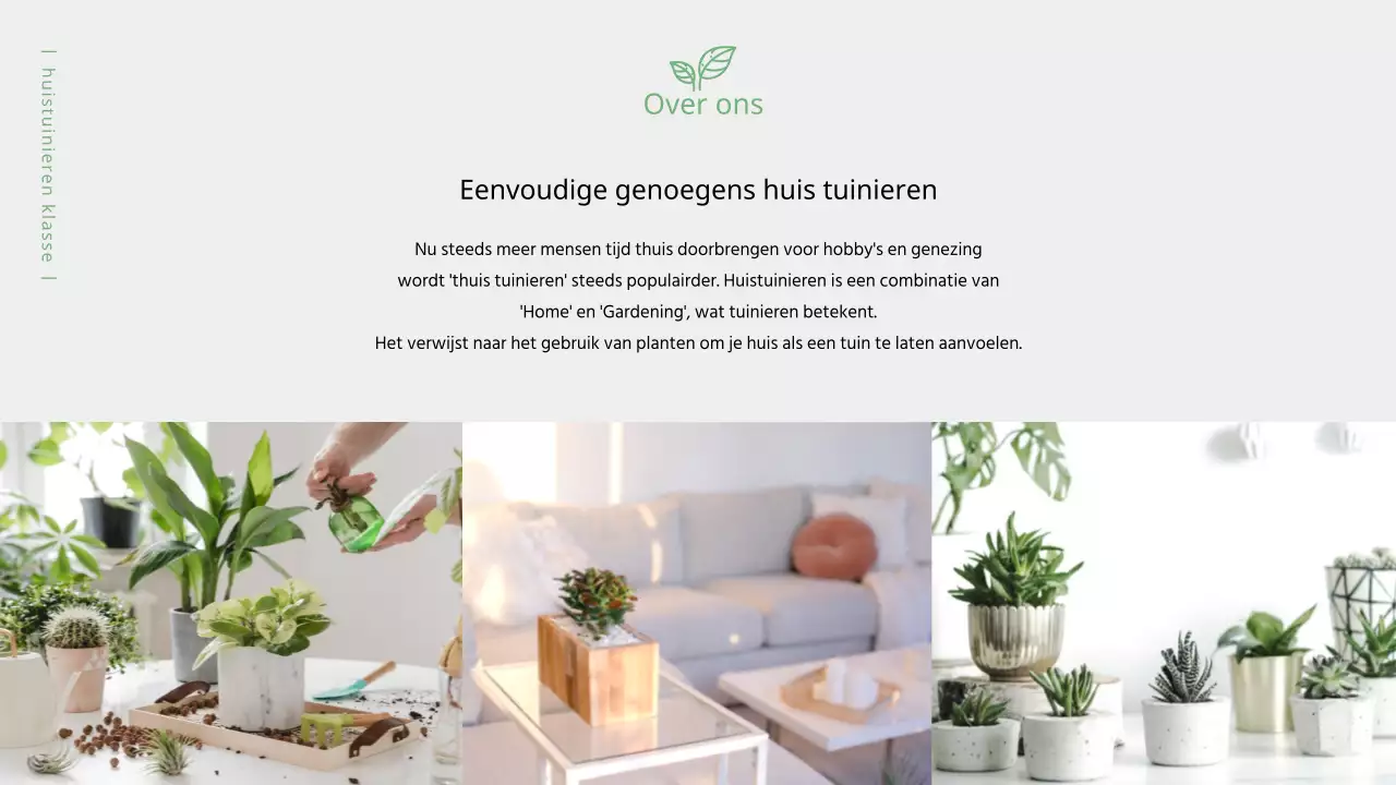 Olijfgroen, warm klassevoorstel (presentatie)