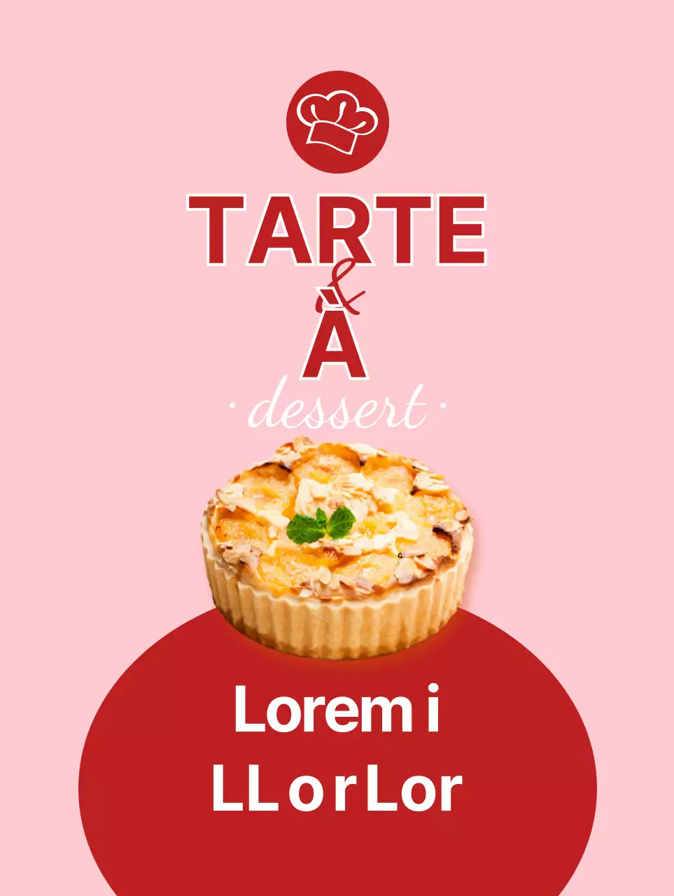 Un dessert rafraîchissant en rouge et rose