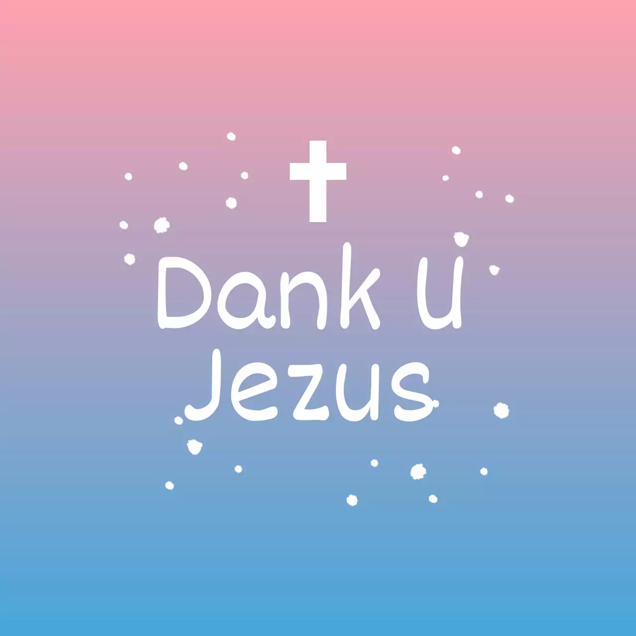 Pastel kleurverloop kerk cirkel sticker