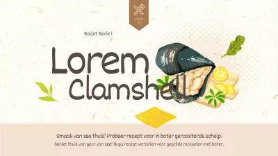 Beige, in boter geroosterde scheermessen