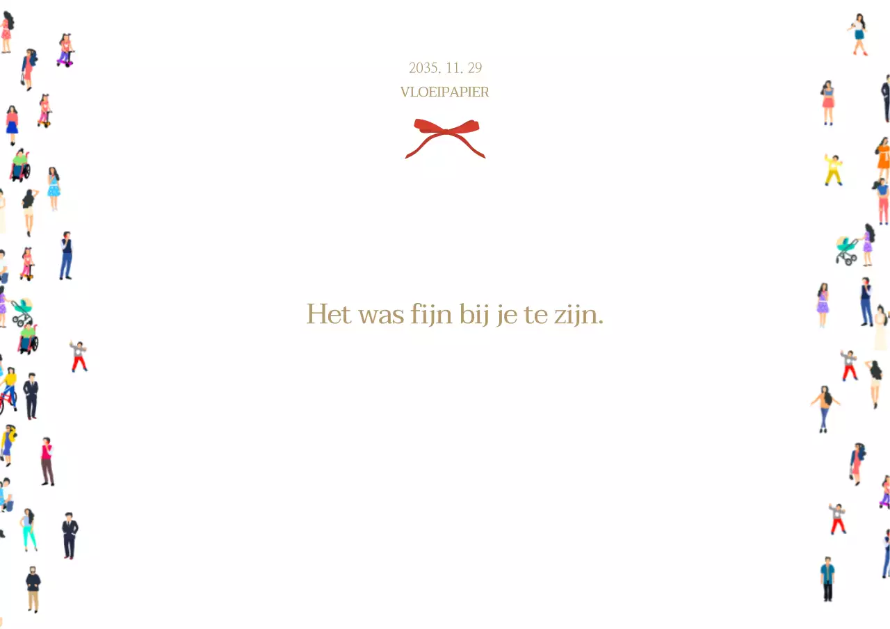 Leuk geïllustreerd vloei met een witte achtergrond