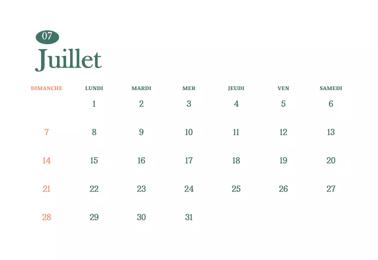 Calendrier des cafés avec recommandation de la boisson du mois