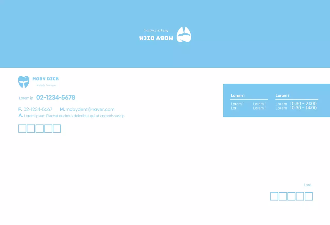 Blauw logo schoon tandheelkundig bedrijf