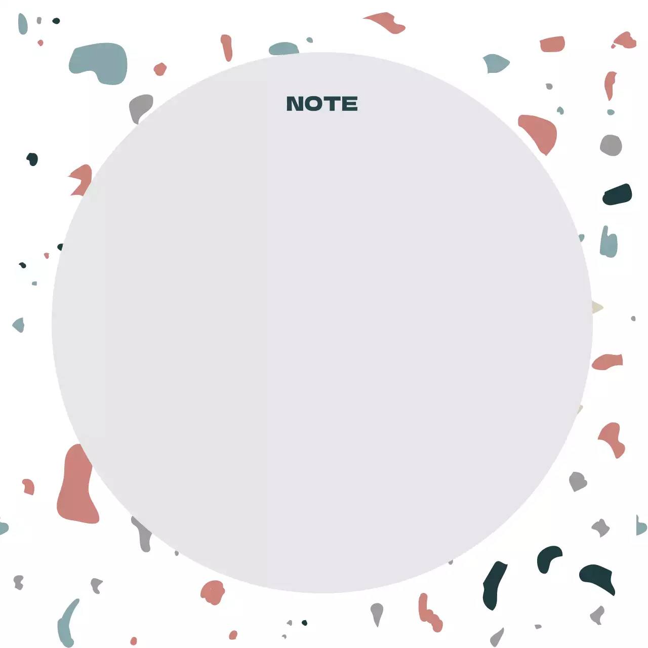 forme blanche note simple