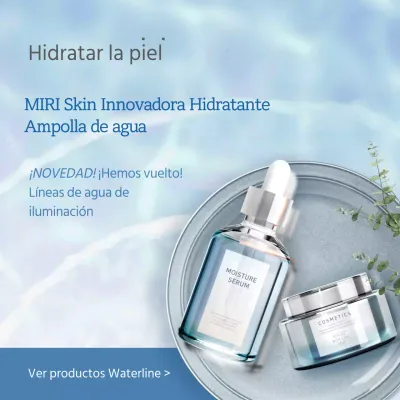 Concepto de cuidado de la piel azul y refrescante