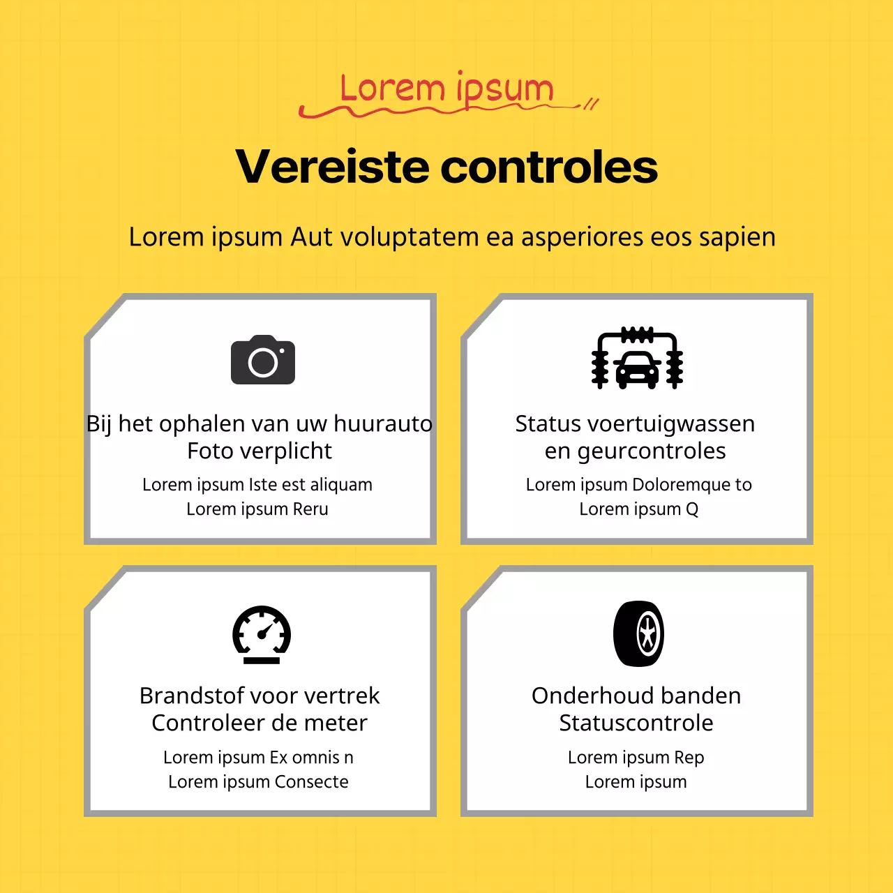 Tips voor het gebruik van grijze en gele huurauto's