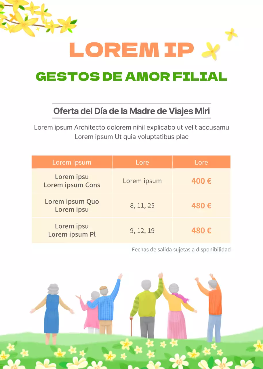 Avance emergente de nuestros especiales de viajes para filiales por el Día de la Madre Viajes para padres