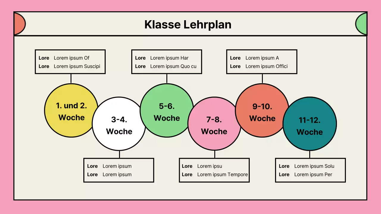 Portfolio von Vorschlägen für rosa außerschulische Programme